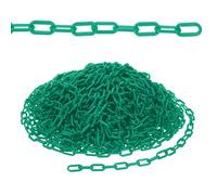 PATIKIL 500ft Plastic Chain Safety Barrier, Safety Chain Links Crowd Control Barrier for Fence Gate Garden Construction Driveway Elevator Parking Lot Queue Line, Green