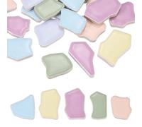 PATIKIL 500g/1.1LB Irregular Ceramics Mosaic Tiles, 0.79"-1.57" Mosaic Stained Tile Broken Porcelain Pieces Stones Bulk for DIY Craft Making Vases Home Decoration, Light Color Series