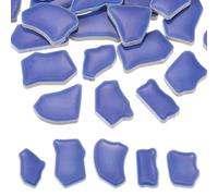 PATIKIL 500g/1.1LB Irregular Ceramics Mosaic Tiles, 0.79"-1.57" Mosaic Stained Tile Broken Porcelain Pieces Stones Bulk for DIY Craft Making Vases Home Decoration, Dark Blue