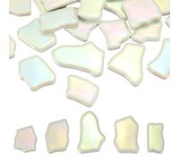 PATIKIL 500g/1.1LB Irregular Ceramics Mosaic Tiles, 0.79"-1.57" Mosaic Stained Tile Broken Porcelain Pieces Stones Bulk for DIY Craft Making Vases Home Decoration, Shiny Green