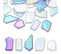 PATIKIL 500g/1.1LB Irregular Ceramics Mosaic Tiles, 0.79"-1.57" Mosaic Stained Tile Broken Porcelain Pieces Stones Bulk for DIY Craft Making Vases Home Decoration, Shiny Mixed Colors