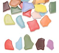 PATIKIL 500g/1.1LB Irregular Ceramics Mosaic Tiles, 0.79"-1.57" Mosaic Stained Tile Broken Porcelain Pieces Stones Bulk for DIY Craft Making Vases Home Decoration, Mixed Colors