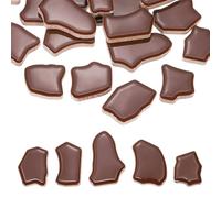 PATIKIL 500g/1.1LB Irregular Ceramics Mosaic Tiles, 0.79"-1.57" Mosaic Stained Tile Broken Porcelain Pieces Stones Bulk for DIY Craft Making Vases Home Decoration, Brown