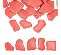 PATIKIL 500g/1.1LB Irregular Ceramics Mosaic Tiles, 0.79"-1.57" Mosaic Stained Tile Broken Porcelain Pieces Stones Bulk for DIY Craft Making Vases Home Decoration, Red