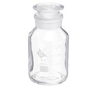PATIKIL 500mL Reagent Media Bottle, 1Pcs Round Graduated Glass Storage Bottle with Clear Cap for Chemistry Lab Universities Home, Clear