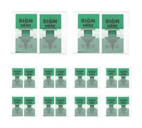 PATIKIL 500PCS Sign Here Tabs, Sign Here Post Flags Stickers Adhesive Arrow Labels Message Date Signature for Documents Office Supplies Notebook Notes,Green