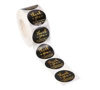 PATIKIL 500Pcs Thank You Stickers, 1" Round Self-Adhesive Labels Small Thank You Stickers Roll for Small Business Sealing Box Envelope Style6