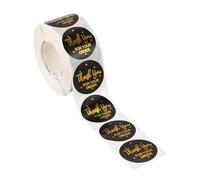 PATIKIL 500Pcs Thank You Stickers, 1" Round Self-Adhesive Labels Small Thank You Stickers Roll for Small Business Sealing Box Envelope, Thank You for Your Order Style7