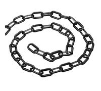 PATIKIL 50ft Plastic Barrier Chain, Safety Barrier Chain Plastic Chain Links Crowd Control Barrier for Fence Gate Garden Construction Driveway Elevator Parking Lot, Black