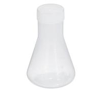 PATIKIL 50ml Plastic Erlenmeyer Flask with Screw Caps, 1 Pack Narrow Mouth Conical Flask for Laboratory, Clear