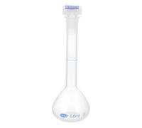 PATIKIL 50ml Polypropylene Graduated Volumetric Flask with Plug Cap Tolerance 0.3ml