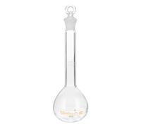 PATIKIL 50ml Volumetric Flask, 3.3 Borosilicate Glass Graduated Volumetric Measuring Flask with Glass Stopper Tolerance 0.13ml for Lab Experiment, Clear
