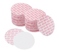 PATIKIL 50mm/2inch Foam Lid Liner, 200Pcs PS Foam Resistant Tamper Pressure Sensitive Seal for Bottle Cap Liners Seals, White Red
