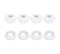 PATIKIL 50mm Desk Grommet, 8pcs Desk Cord Hole Cover Desk Cable Hole Grommet Cover Sturdy ABS Plastic Round for Cables Cabinets Desktop Equipment Wiring Organizing,U-Shaped, White