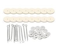 PATIKIL 50mm Doll Joints, 8 Set Removable Cotter Pin Joints Connector and Fiberboard Tray for Bear Limbs Making Head DIY Crafts Accessories