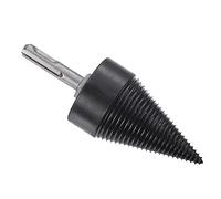 PATIKIL 50mm Firewood Log Splitter Drill Bit, Removable Drill Bits Electric Drills Screw Cone Driver with Round Shaft for Home and Outdoor