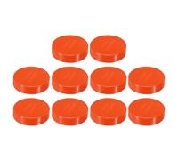 PATIKIL 50mm ID PVC Pipe End Cap Fitting, 10 Pcs Furniture Grade Plug Coupling Socket Adapter for DIY, Garden, Red