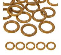 PATIKIL 50mm Natural Wooden Rings, 10 Pack Wood Ring Round Linking Rings Wood Loop Circle for Craft Pendant DIY Jewelry Making Macrame, Light Coffee