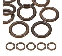 PATIKIL 50mm Natural Wooden Rings, 10 Pack Wood Ring Round Linking Rings Wood Loop Circle for Craft Pendant DIY Jewelry Making Macrame, Coffee Brown
