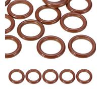 PATIKIL 50mm Natural Wooden Rings, 10 Pack Wood Ring Round Linking Rings Wood Loop Circle for Craft Pendant DIY Jewelry Making Macrame, Reddish Brown