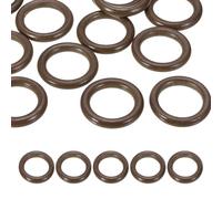 PATIKIL 50mm Natural Wooden Rings, 10 Pack Wood Ring Round Linking Rings Wood Loop Circle for Craft Pendant DIY Jewelry Making Macrame, Brown