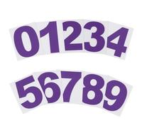 PATIKIL 50mm Reflective Number Stickers 0-9, 2 Set Vinyl Mailbox Number Decals Self-Adhesive Stickers for Outside Cars Doors Windows Signs Indoor Outdoor, Purple