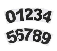 PATIKIL 50mm Reflective Number Stickers 0-9, 2 Set Vinyl Mailbox Number Decals Self-Adhesive Stickers for Outside Cars Doors Windows Signs Indoor Outdoor, Black