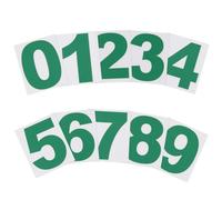 PATIKIL 50mm Reflective Number Stickers 0-9, 2 Set Vinyl Mailbox Number Decals Self-Adhesive Stickers for Outside Cars Doors Windows Signs Indoor Outdoor, Reflective Green