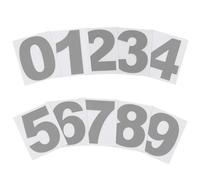 PATIKIL 50mm Reflective Number Stickers 0-9, 2 Set Vinyl Mailbox Number Decals Self-Adhesive Stickers for Outside Cars Doors Windows Signs Indoor Outdoor, Grey
