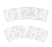 PATIKIL 50mm Reflective Number Stickers 0-9, 2 Set Vinyl Mailbox Number Decals Self-Adhesive Stickers for Outside Cars Doors Windows Signs Indoor Outdoor, White