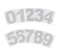 PATIKIL 50mm Reflective Number Stickers 0-9, 2 Set Vinyl Mailbox Number Decals Self-Adhesive Stickers for Outside Cars Doors Windows Signs Indoor Outdoor, Silver
