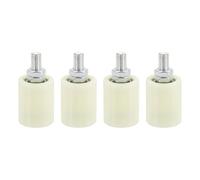 PATIKIL 50mmx45mm Slide Gate Guide Roller, 2Set Adjustable Nylon Rollers for Sliding Rolling Gate of Balconies Bedrooms Bathrooms Shops Industry, White