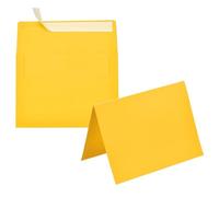 PATIKIL 50Pack Golden 5x7 Envelopes with Cards, Self Seal A7 Envelopes with Folded Cardstock for Greeting Cards Wedding Greeting Birthday Invitations Letter Mailing