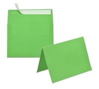 PATIKIL 50Pack Grass Green 4x6 Envelopes with Cards, Self Seal A6 Envelopes with Folded Cardstock for Greeting Cards Wedding Greeting Birthday Invitations Letter Mailing