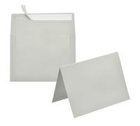 PATIKIL 50Pack Light Gray 4x6 Envelopes with Cards, Self Seal A6 Envelopes with Folded Cardstock for Greeting Cards Wedding Greeting Birthday Invitations Letter Mailing