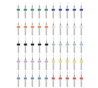 PATIKIL 50Pcs 0.3mm-1.2mm Micro Drill Bits Set Carbide Tungsten Steel 135° Mini Small Bits Print Circuit Board Drilling Tool for CNC Engraving Precision Machinery