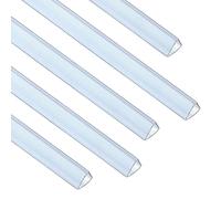 PATIKIL 50Pcs Binding Bars, 10x10mm Binding Bars Slide Grip 70 Sheets Capacity A4 Size Report Binder Presentation Binder for Study Office Report Cover Resume, Transparent Blue