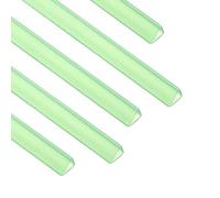 PATIKIL 50Pcs Binding Bars, 10x10mm Binding Bars Slide Grip 70 Sheets Capacity A4 Size Report Binder Presentation Binder for Study Office Report Cover Resume, Transparent Green