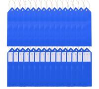 PATIKIL 50Pcs Blank Award Ribbons, 8" x 2" Blank Participation Ribbons with Rope DIY Medals Prize for Competitions Sports Event Classroom 1st 2nd 3rd Place, Blue