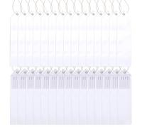 PATIKIL 50Pcs Blank Award Ribbons, 8" x 2" Blank Participation Ribbons with Rope DIY Medals Prize for Competitions Sports Event Classroom 1st 2nd 3rd Place, White