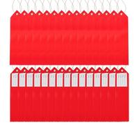 PATIKIL 50Pcs Blank Award Ribbons, 8" x 2" Blank Participation Ribbons with Rope DIY Medals Prize for Competitions Sports Event Classroom 1st 2nd 3rd Place, Red