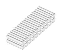 PATIKIL 50pcs Dowel Pins M3 x 12mm Stainless Steel Round Chamfered Head Shelf Support Peg Pin Rod for Support Shelves Furniture Device