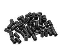 PATIKIL 50Pcs M4 ABS Spacers M4 x 7mm OD x 11mm L Plastic Round Spacer Washers Black Standoff Nut Unthreaded for Screws Bolts Electrical Outlet