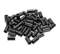 PATIKIL 50Pcs M4 ABS Spacers M4 x 7mm OD x 13mm L Plastic Round Spacer Washers Black Standoff Nut Unthreaded for Screws Bolts Electrical Outlet