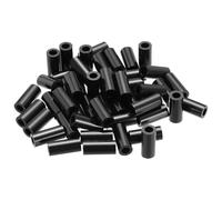 PATIKIL 50Pcs M4 ABS Spacers M4 x 7mm OD x 16mm L Plastic Round Spacer Washers Black Standoff Nut Unthreaded for Screws Bolts Electrical Outlet