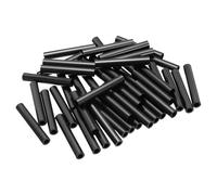 PATIKIL 50Pcs M4 ABS Spacers M4 x 7mm OD x 45mm L Plastic Round Spacer Washers Black Standoff Nut Unthreaded for Screws Bolts Electrical Outlet