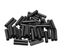 PATIKIL 50Pcs M4 ABS Spacers M6 x 9mm OD x 40mm L Plastic Round Spacer Washers Black Standoff Nut Unthreaded for Screws Bolts Electrical Outlet