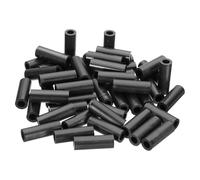 PATIKIL 50Pcs M8 ABS Spacers 5/16" ID x 9/16" OD x 1 9/16" L Plastic Round Spacer Washers Black Standoff Nut Unthreaded for M8 or 5/16 inch Screws Bolts Electrical Outlet