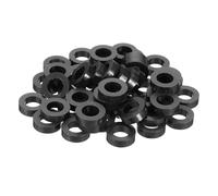 PATIKIL 50Pcs M8 ABS Spacers 5/16" ID x 9/16" OD x 5/32" L Plastic Round Spacer Washers Black Standoff Nut Unthreaded for M8 or 5/16 inch Screws Bolts Electrical Outlet