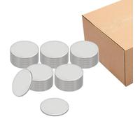 PATIKIL 50Pcs Metal Stamping Blanks, 25mm Round Stamping Name Tags 304 Stainless Steel Blanks Metal Plate Disc for Laser Engraving Stamping Dog Tags Keychain Making, 25x1.3mm